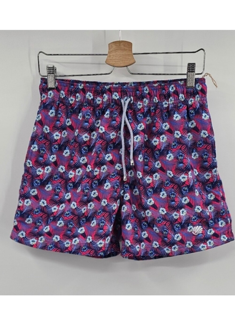 Beach Stash Pink Blue Swim Trunks Size Medium